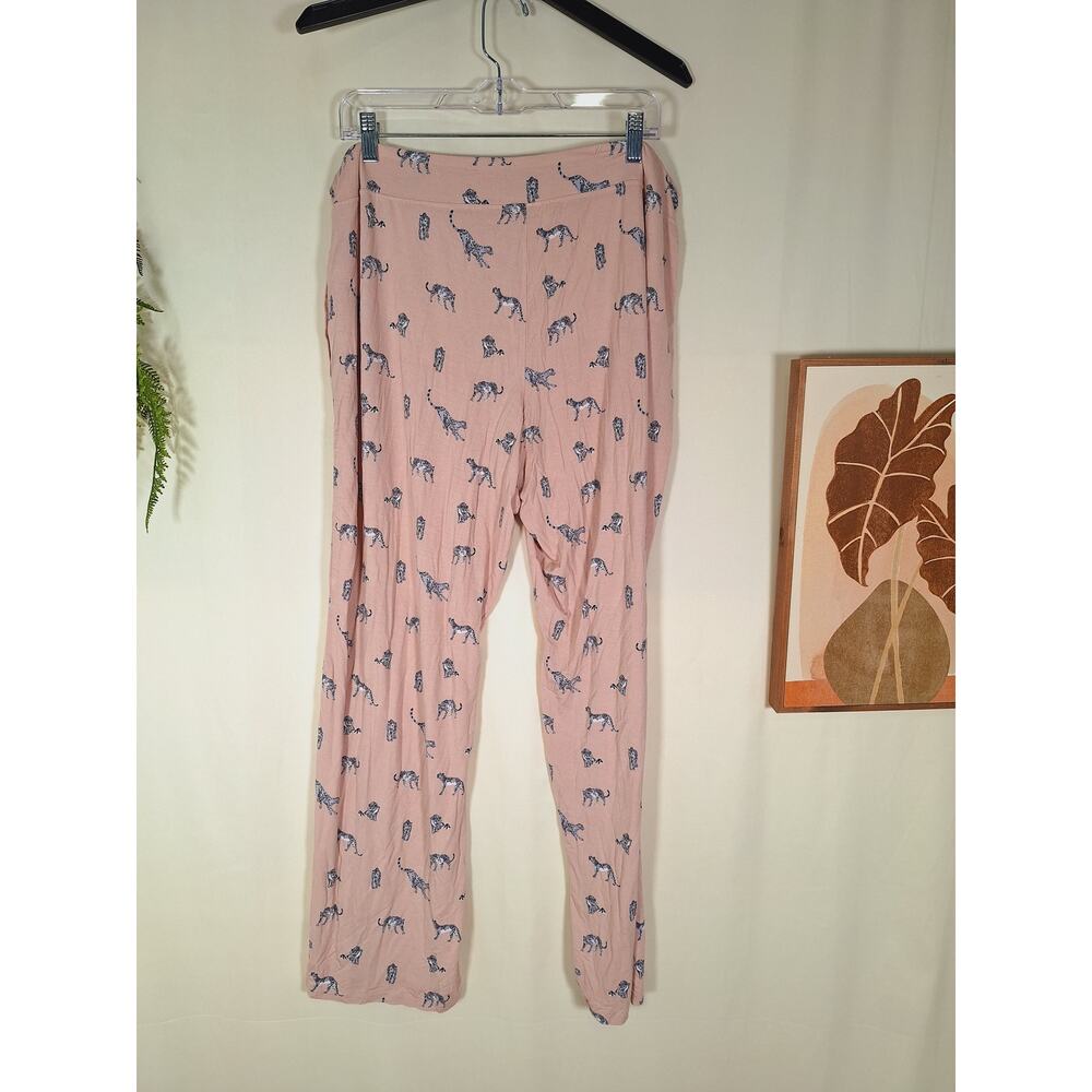 Soma Chico's Women's Pink Panjima Bottoms Leopard XL - Picture 2 of 4